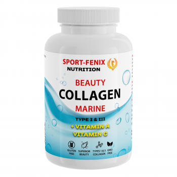 Колаген Beauty з Вітаміном А Collagen Marine Type 1&3 TM SPORT-FENIX,120 капсул