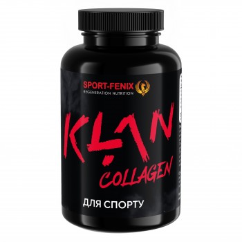 KLAN Колаген для спорту TM SPORT-FENIX з хондроїтином, глюкозаміном та МСМ + Вітамін D3, 120 капсул
