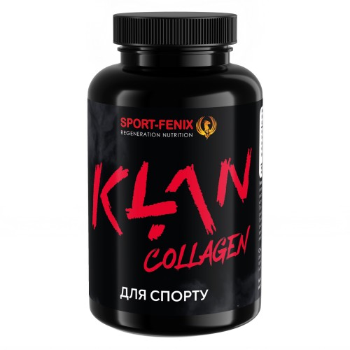 KLAN Колаген для спорту TM SPORT-FENIX з хондроїтином, глюкозаміном та МСМ + Вітамін D3, 120 капсул