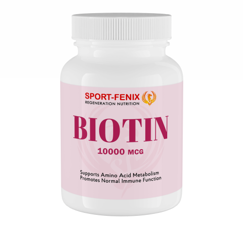  BIOTIN Вітамін B7 10000 мкг, ТМ SPORT-FENIX, 90 капсул