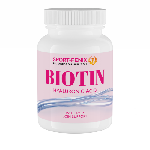 Комплекс вітамінів BIOTIN & HYALURONIC ACID, TM SPORT-FENIX, 90 капсул